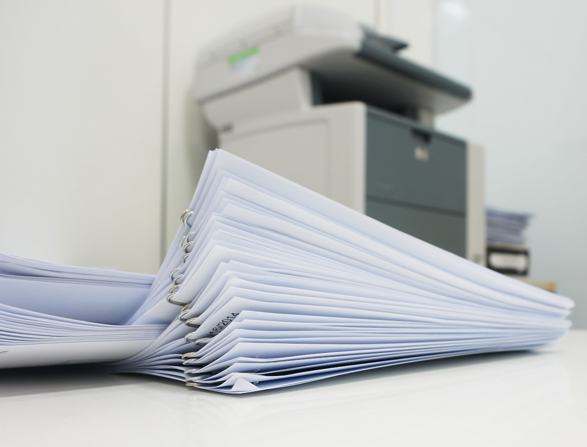 Stack of papir documents