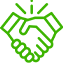 Icon of two hands shaking